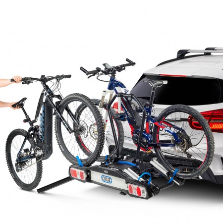 Porte-vélos sur attelage pour 2 vélos électriques - Cruz Pivot eBike :  : Sports et Loisirs